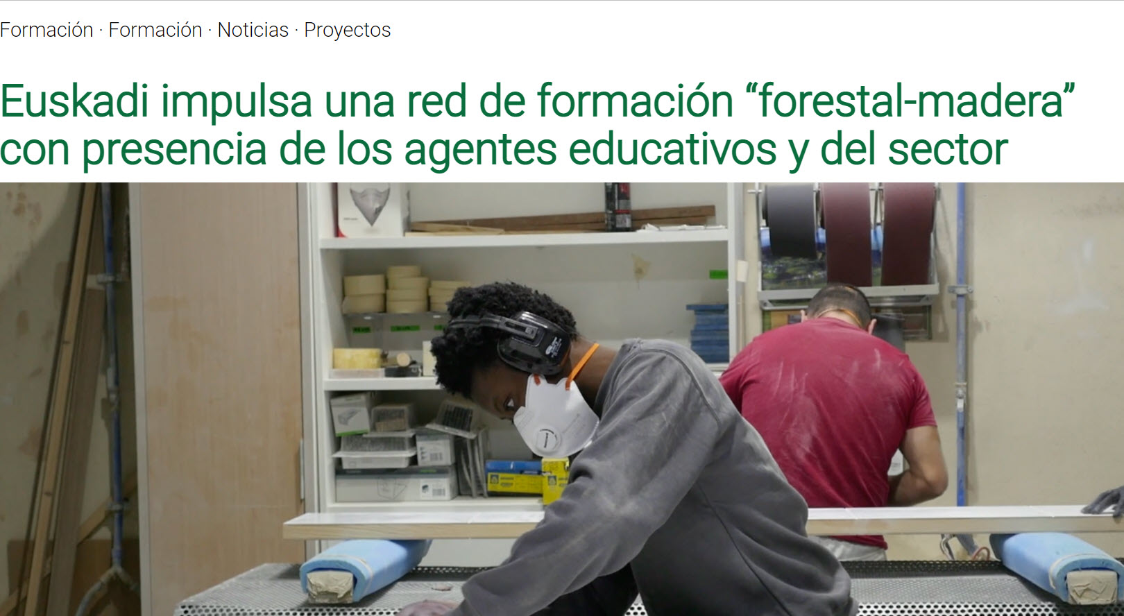 Euskadi impulsa una red de formación “forestal-madera”